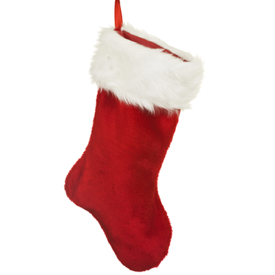 Isolated Red Christmas Stocking A Holiday Ornament